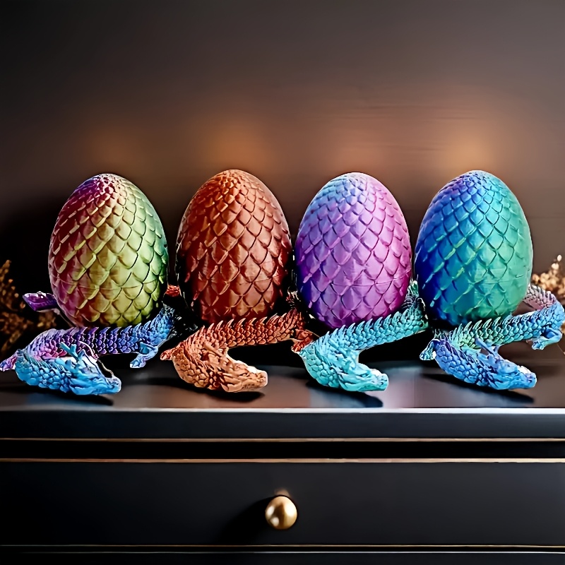 Toys For Ages 8-13 3D Printed Dragon Eggs With Articulated Fly Dragon ...