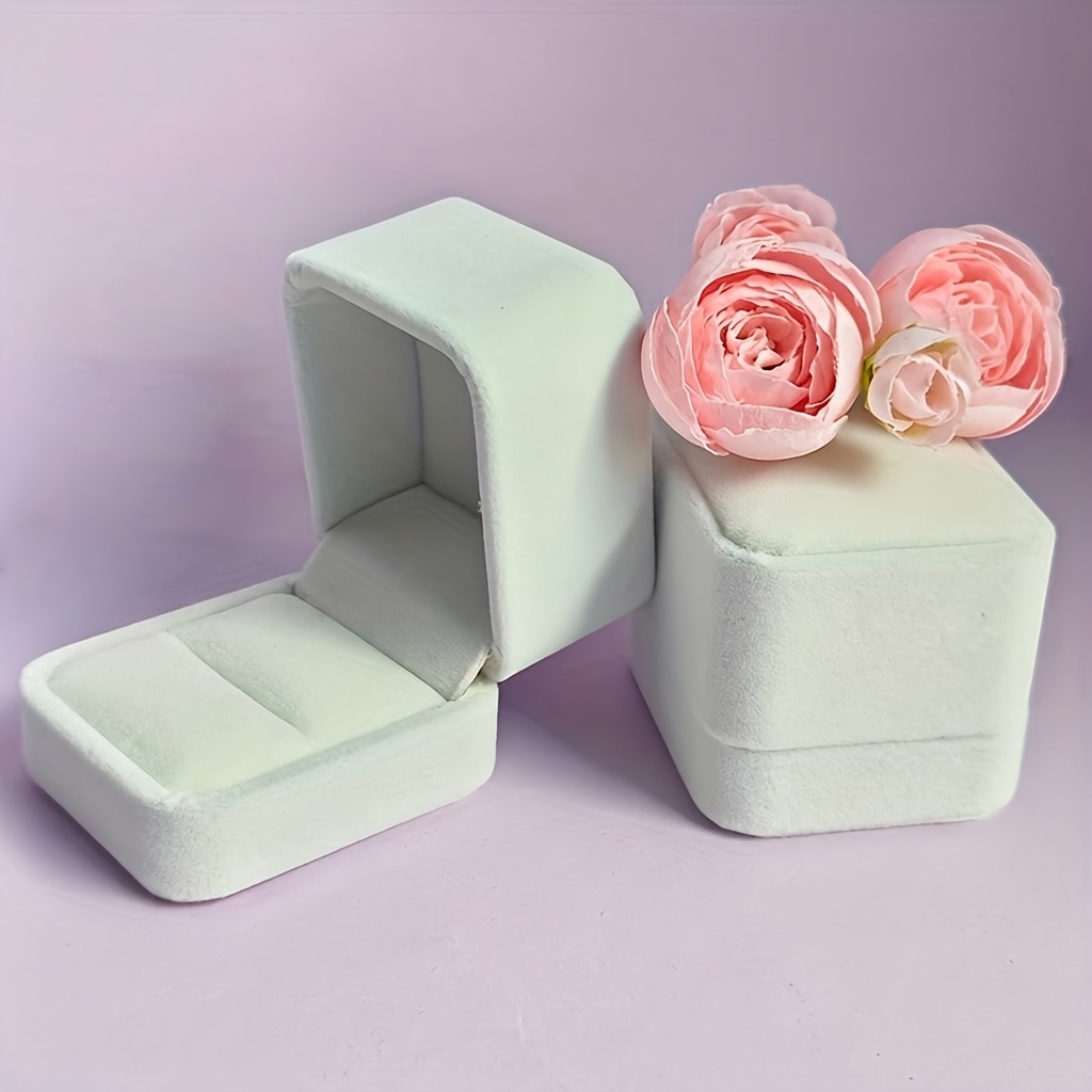18pcs Premium Velvet Jewelry Gift Boxes, Luxurious Couple Ring & Stud Boxes