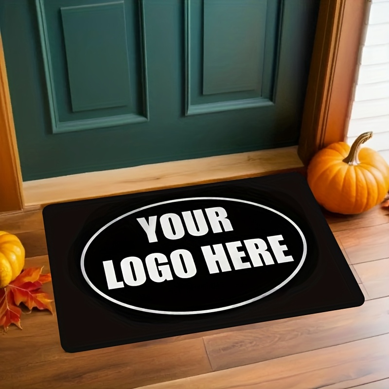 TEMU Customizable Soft Plush Area Mat - Non-slip, Washable, Personalized Design With Photo, Logo, And Text - Ideal For Living Room, Bedroom, Hotel,