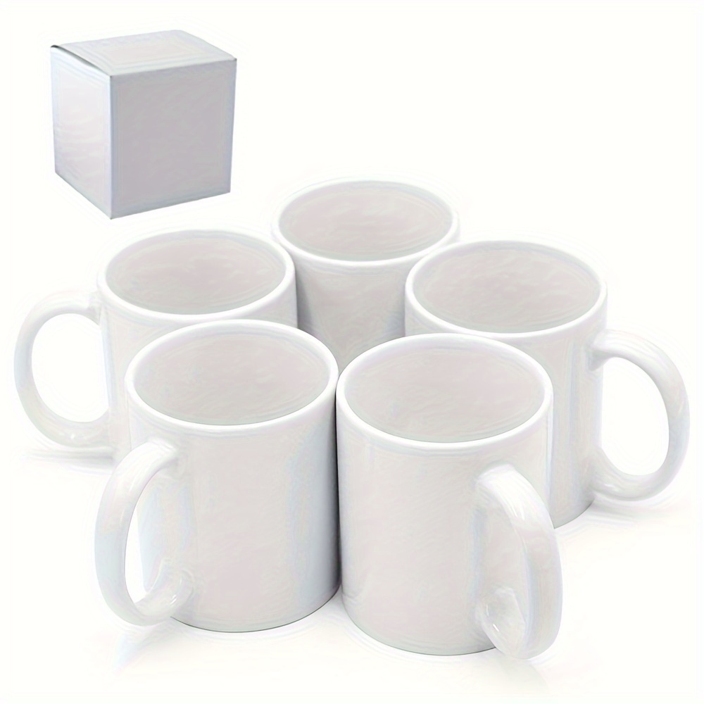 

Sublimation Mugs, Cups 11oz Sublimation Blank Coffee Mugs, White Cups, Sulimation Blanks Cups, Blank White Mugs-36 Pc Each Single White Box Packing