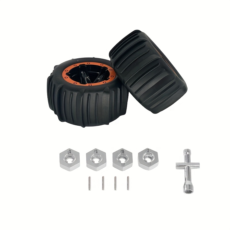 Neumáticos De Goma Para Coches RC MN82 Y LC79 – 4 Ruedas Con Tracción Mejorada, Fáciles De Instalar – Mejora El Rendimiento Off-Road