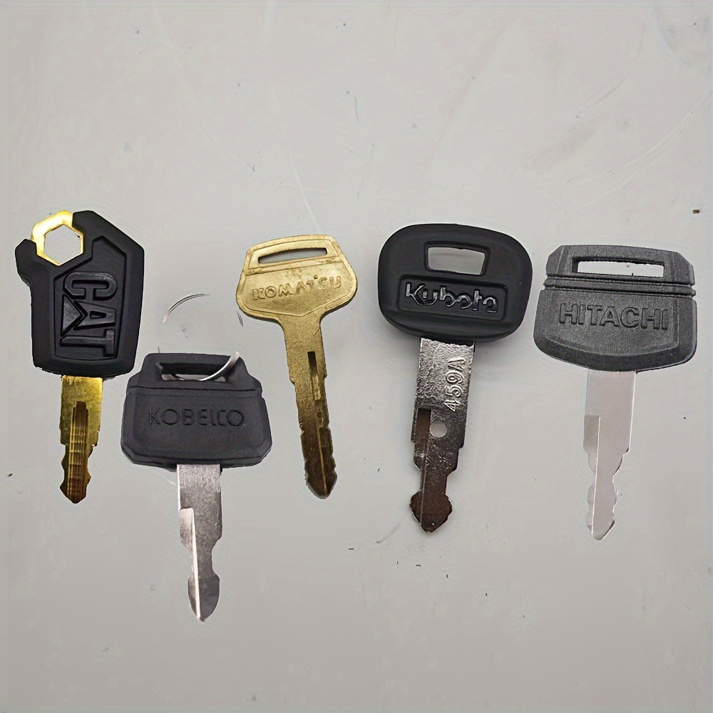 

5pcs Excavator Keys Set For For Kubota For Dozer For Kobelco For Komatsu For Caterpillar Excavator Part