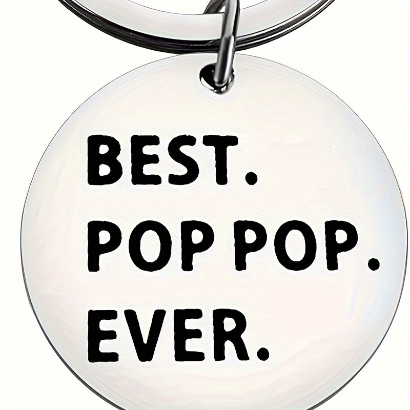 

Best Ever" Stainless Steel Keychain - Perfect Father's Day, Birthday Gift From Granddaughter - & Fashionable Accessory For Men