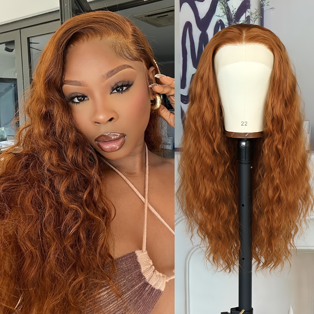4x1 lace front wigs long glueless wavy wig cap for women  display picture 1