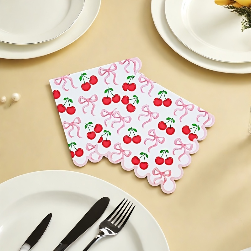 

20/40pcs High-end Theme Lace Table Napkins - 2 , Suitable For Parties , All , Theme Party Supplies