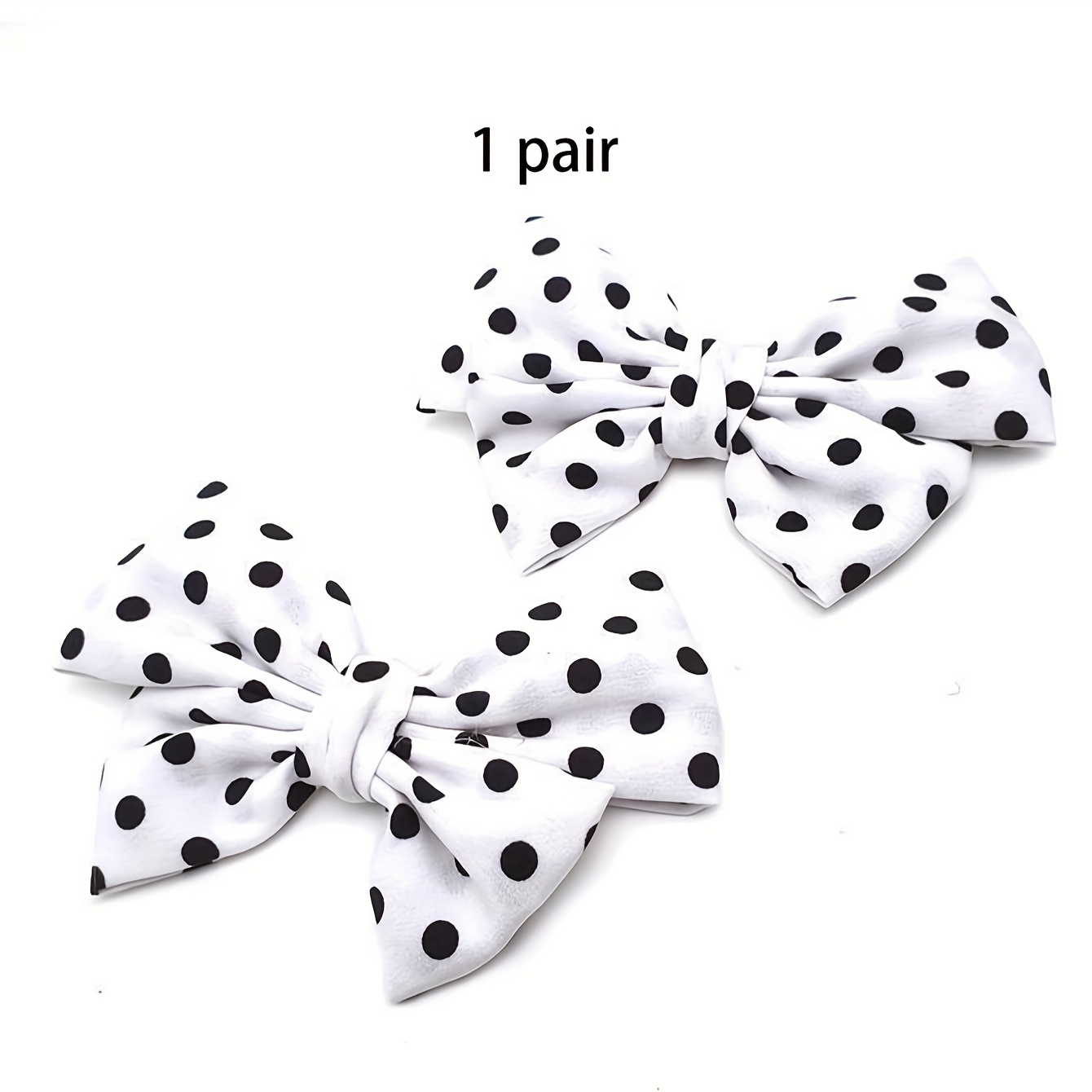 E-shop 1 Paar Stoff-Punkte-Schleifen High-Heel-Schuh-Blumenverzierungen, Neuer DIY-Stil geeignet für Kleidung Kopfbedeckungen