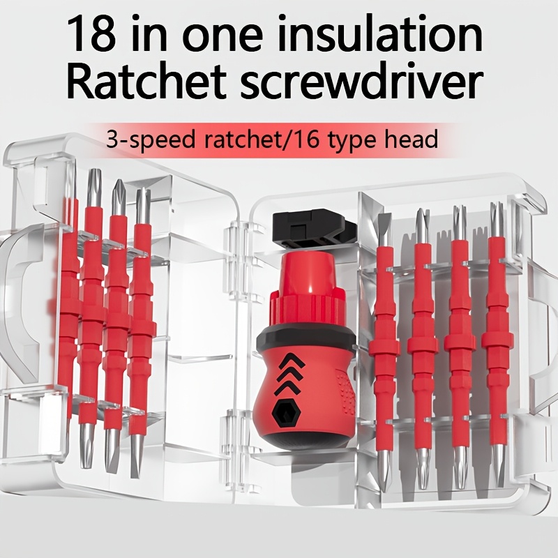1pc 18 in 1   screwdriver set with 16 different models metal construction no electricity required no battery included perfect gift for boyfriend Product details 0