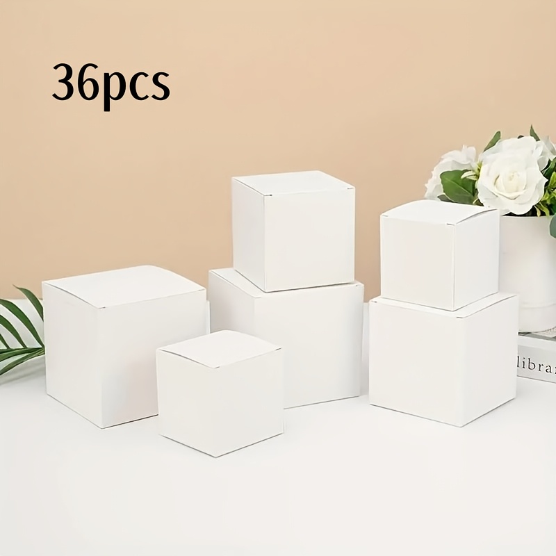 Simple Square Gift Boxes with Lids for Packaging