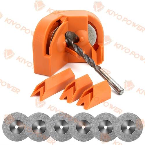 10pcs portable twist drill bit sharpener multi function electric drill grinder for 2 16mm bits universal drill bit sharpening tool