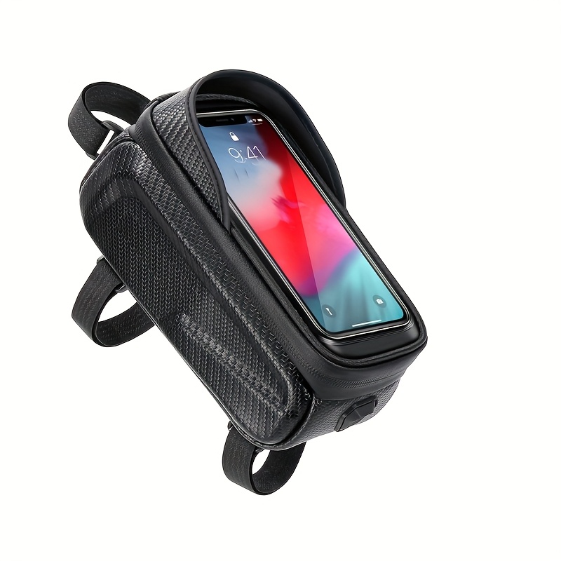 E-shop Mountainbike-Tasche mit EVA-Hartschale, Vorderrahmtasche, Unisex-Klapp-Tasche, Fahrradausrüstung zur Aufbewahrung von Kleinteilen oder