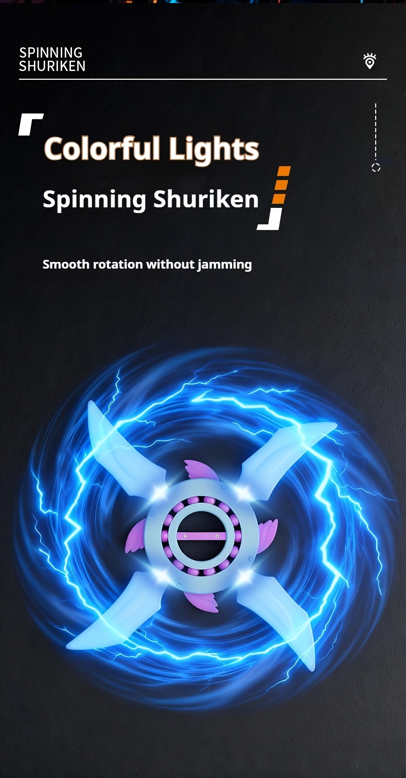 7   quick release rotating cool glowing   fidget spinner   kids boys   toy gift parent child interactive outdoor game childrens birthday gift best gift for christmas and halloween Product details 6