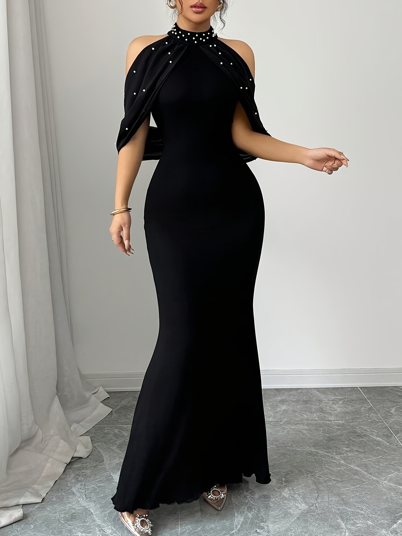 formal black dresses australia Zapaka Women Black Formal Dress With Slit Mermaid Halter Neck Evening Dresses  Australia Black Tie Dress Satin Dress with Corset Top Black Tie Wedding  Guest Dress – ZAPAKA AU