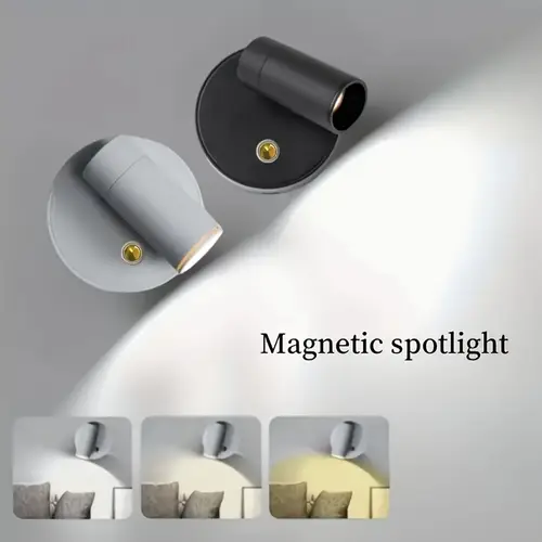 usb rechargeable dimmable wall mounted night light with touch function rechargeable lithium battery suitable for room types led bedside wall lamp for cabinet display and bedroom decoration