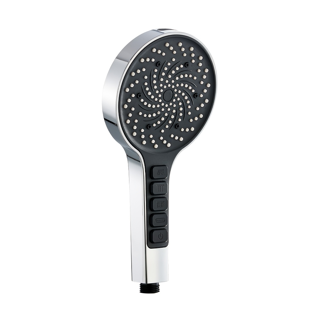 High Pressure Handheld Shower Head, Square Wall-mounted Massage Showerhead With Adjustable Spray And 9 Settings For Modern Bathrooms For Shower Use For Shower Use