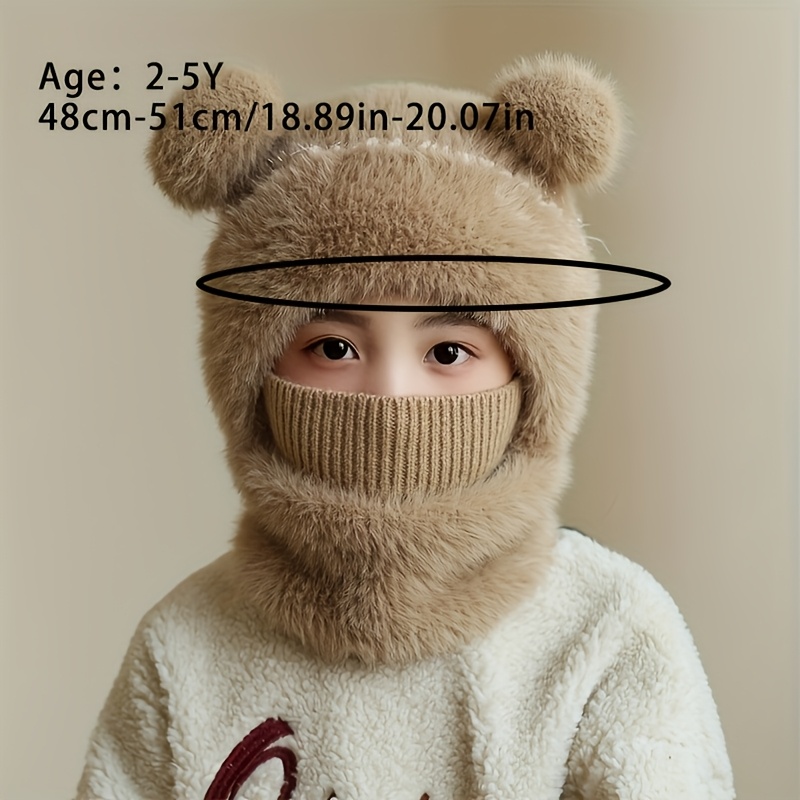 Unisex Autumn Winter Pullover Hat with Neck Gaiter