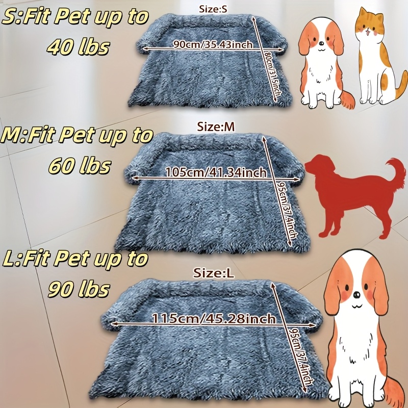 E-shop Ganzjahres Katzensofa mit flauschigem Bezug und rutschfester Unterseite, Plüsch-Liegebett mit abnehmbarem, waschbarem Bezug, Haustierstuhl für