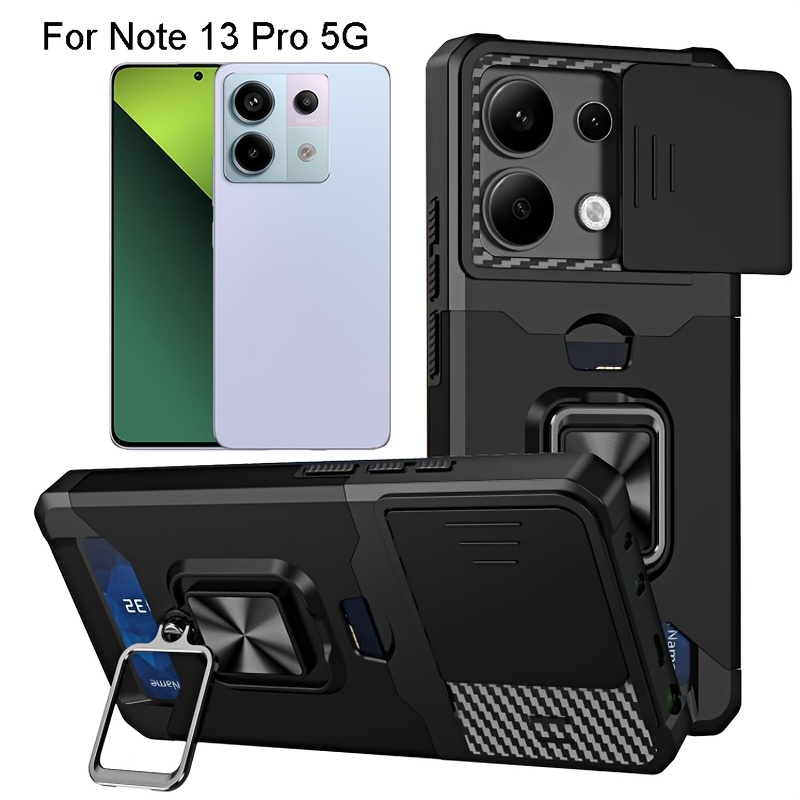 Phone Case - Shockproof Heavy Hard Case With Stand And Card Slot For Redmi Note 15 Pro Note 14 Pro Note 13 Pro Note 12 Pro