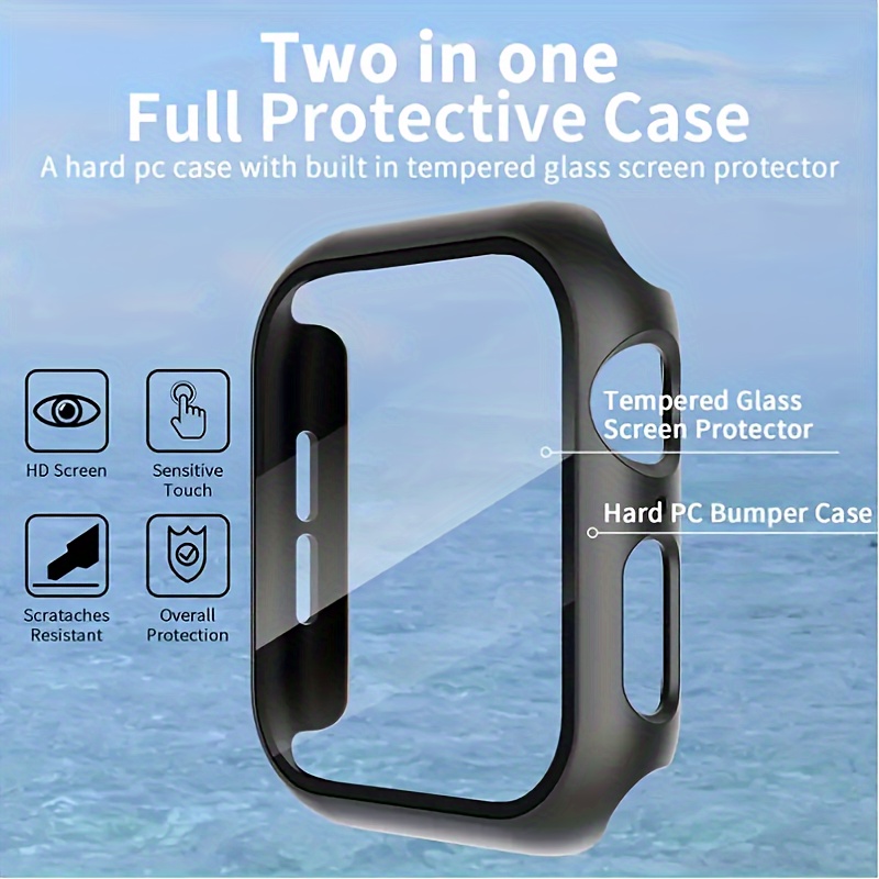 Case Tempered Glass Screen Protector Full Protective Cover Temu