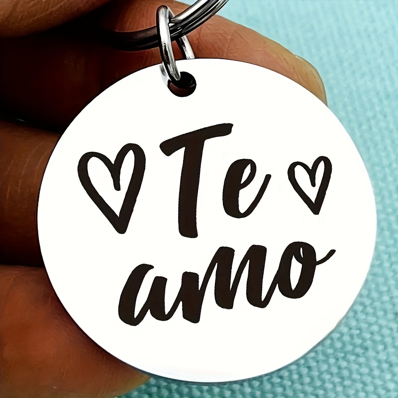 

Spanish I Love You Keychain For Husband Boyfriend From Girlfriend Wife, Anniversary Gift For Couple