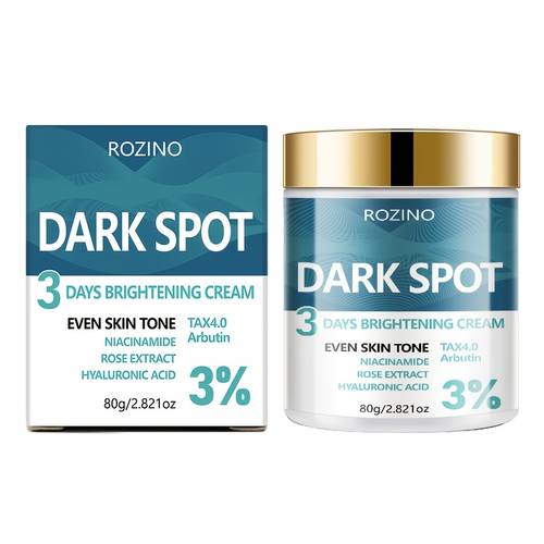 dark spot 3 day instant brightening face cream enriched with arbutin niacinamide and hyaluronic acid targets facial dark spots blemishes freckles dullness and light beige it moisturizes evens light beige out skin