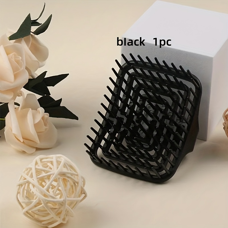 TEMU 1pc Scalp Massager Shampoo Brush - Portable Anti-itch Scalp Massager & Shampoo Comb Suitable For Dry/wet Use, Plastic Bristles For Scalp