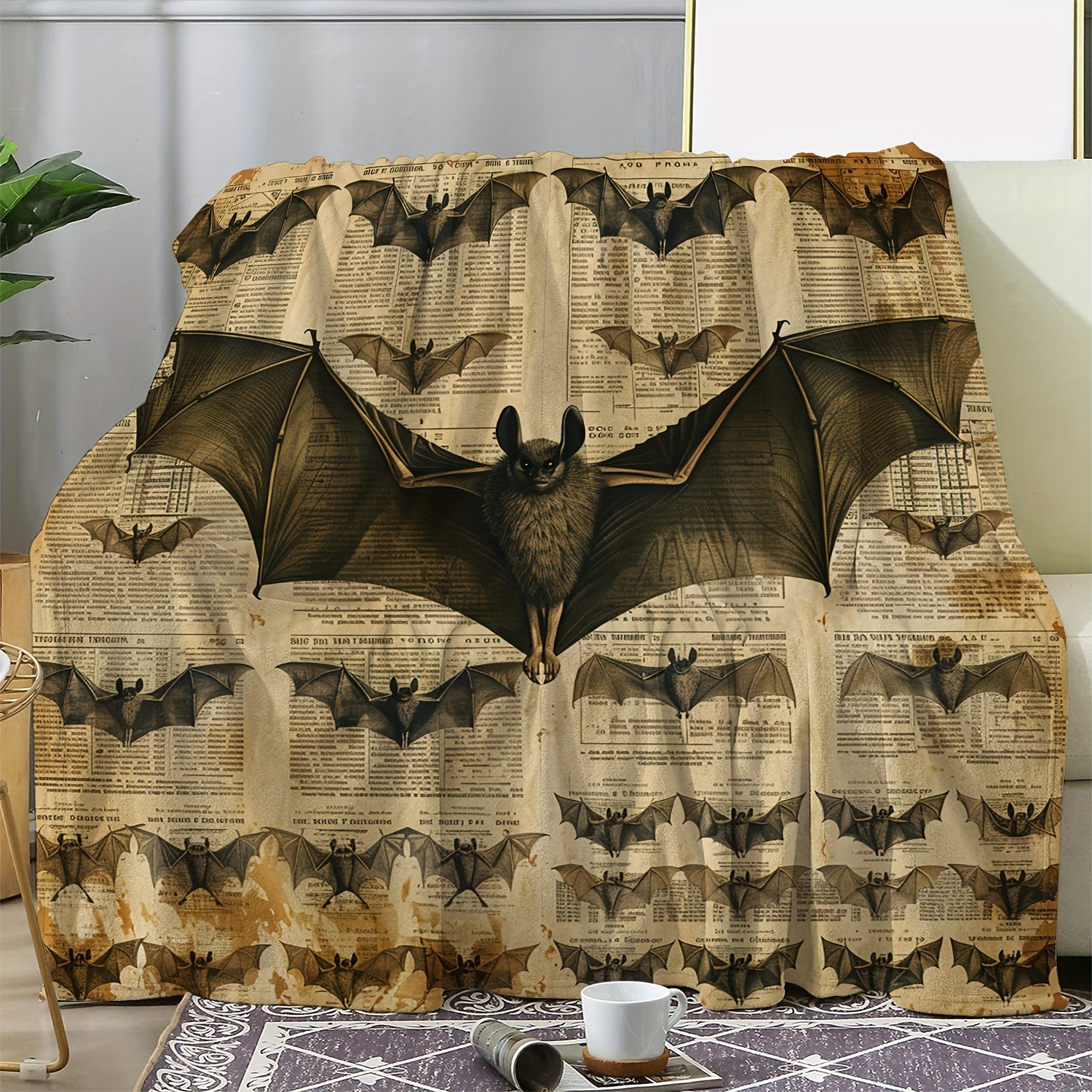 

Bat Blanket - -, , And For -round Use On , Bed, Car, , Camping - All- For