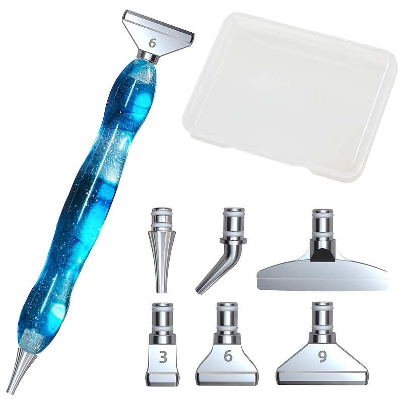 Resin Diamond Painting Pen, Metal Replacement Pen Heads, 5d Tool Set - Pickup & Nail Art Tool Additions