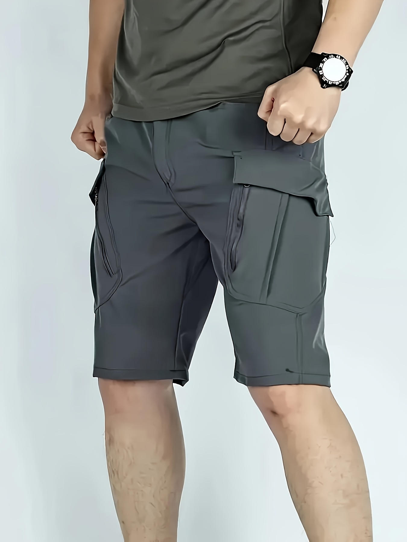 men's quick dry hiking shorts breathable zipper cargo pants Temu