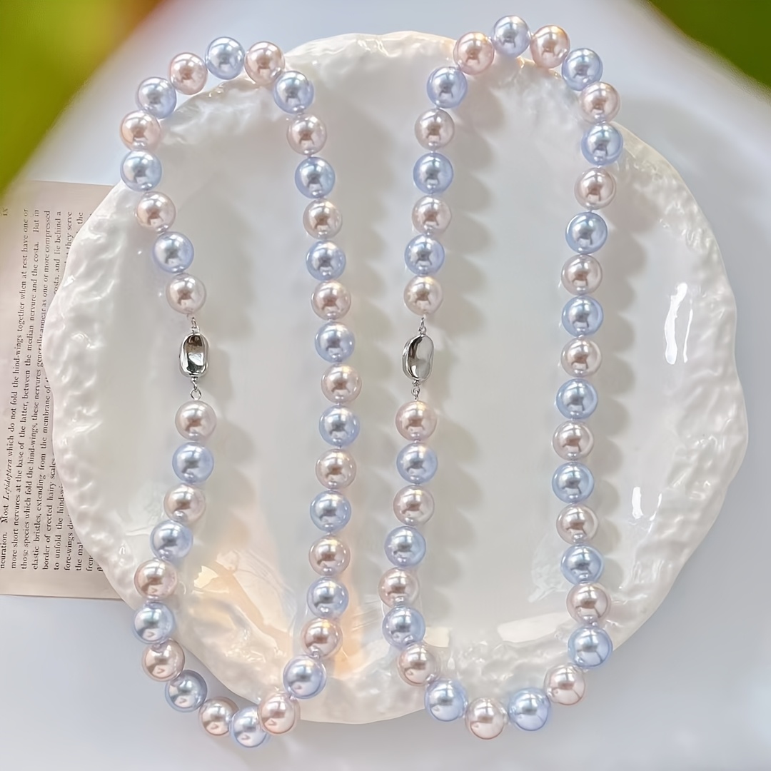 Morandi Double Women'S Pearl Necklace Collarbone Training Necklace