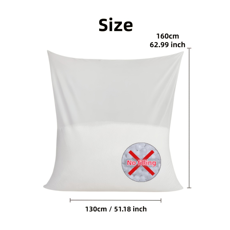 TEMU Interior Universal Lavable para Sofá Puff de 150Cm/59.06 Pulgadas, Sin Relleno, Solo la Interior, Adecuada para Fundas Interiores de Varios de