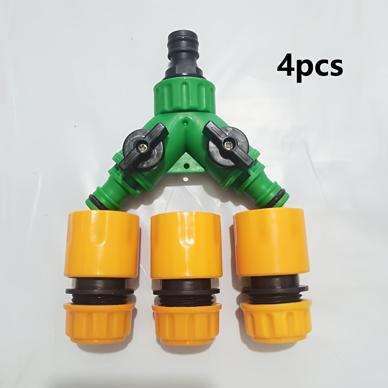 Image of Y-type Hose Splitter For Efficient Garden Watering - Fit, For Irrigation & Greenhouses