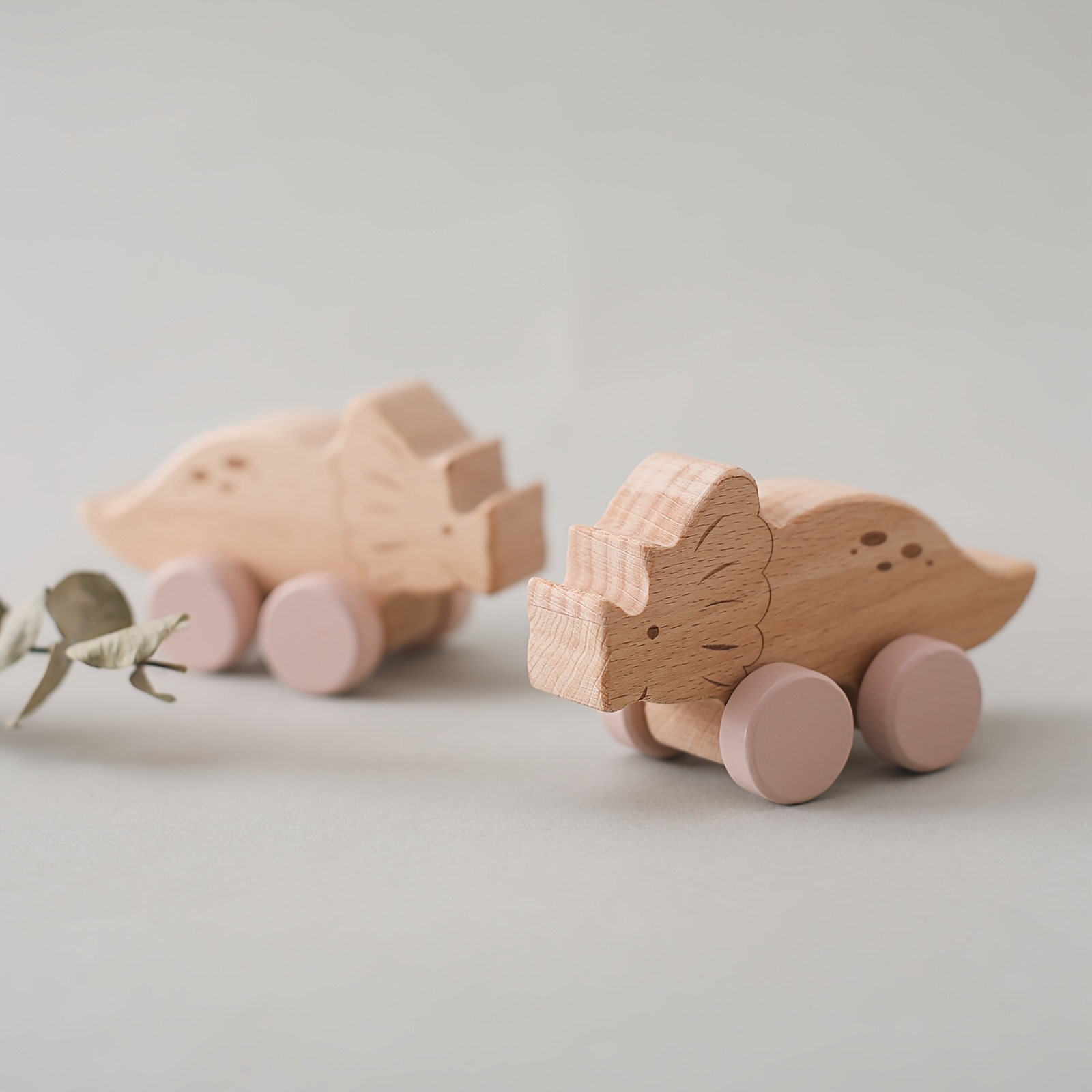 Wooden Dinosaur Sorting Car Toy for Baby Development