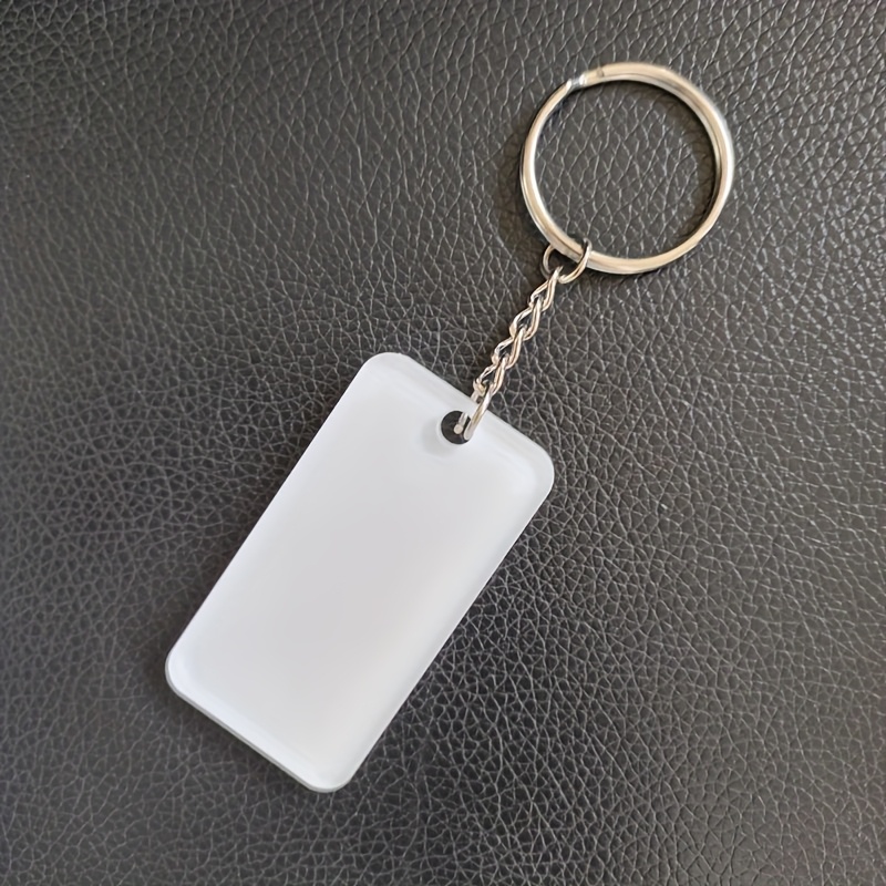 heat transfer acrylic keychain sublimation blank keychain - Temu