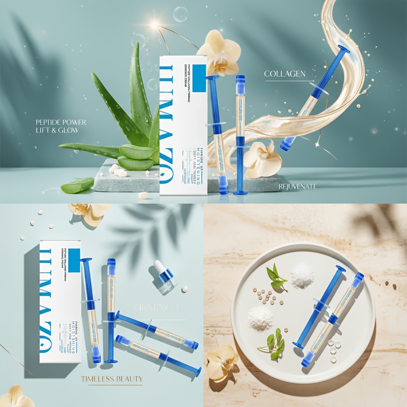 2 pack peptide collagen moisturizing serum rich in collagen acid and peptides ideal for dry and dehydrated skin enhances skin tightness and hydration 4