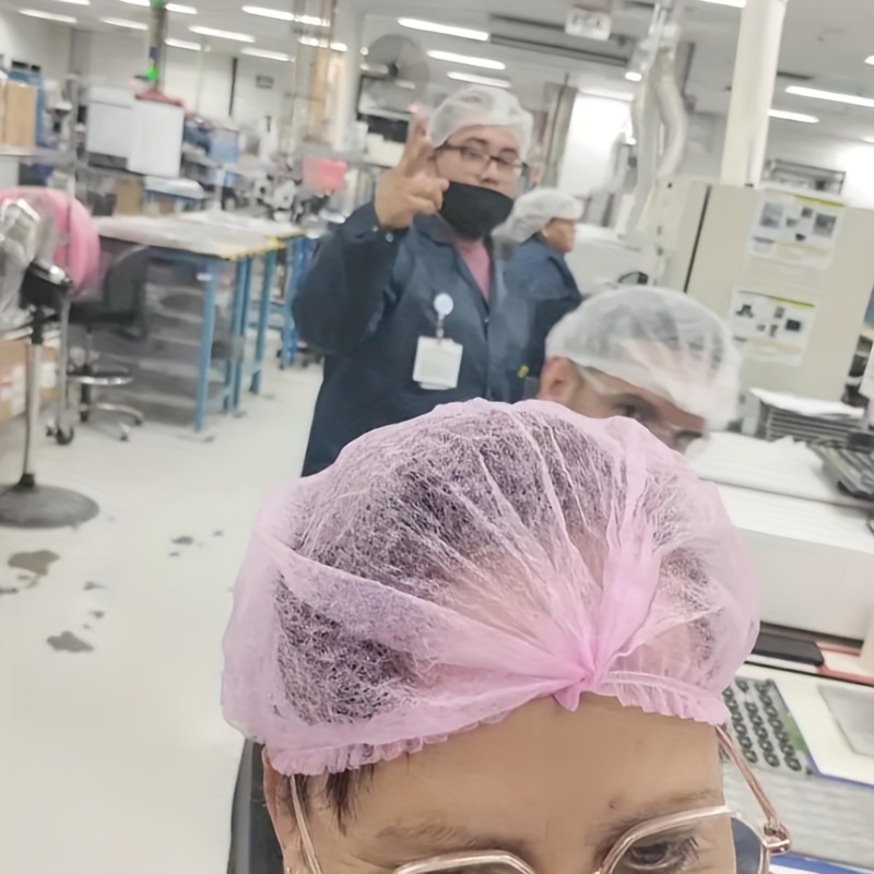 non woven breathable shower cap hair net elastic dust cap Temu