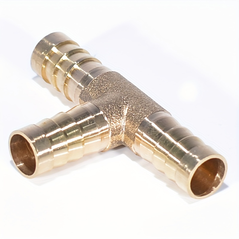 Solid Brass T shaped Three way Fuel Hose Fitting Connector Temu New