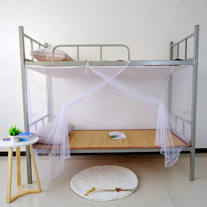 elegant double bed mosquito net rod for dorms home use machine washable details 4