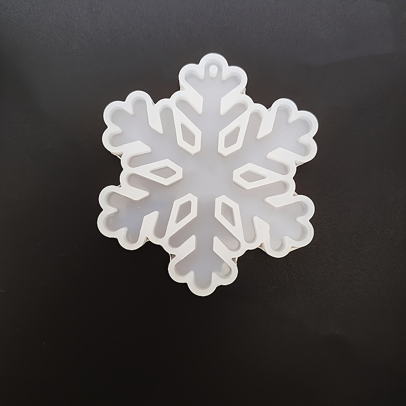 New Snowflake Epoxy Mold Keychain Backpack Decoration Snowflake Ornaments Christmas Tree Snowflake Mold Christmas Holiday Decoration Pendant Snowflake Epoxy Mold