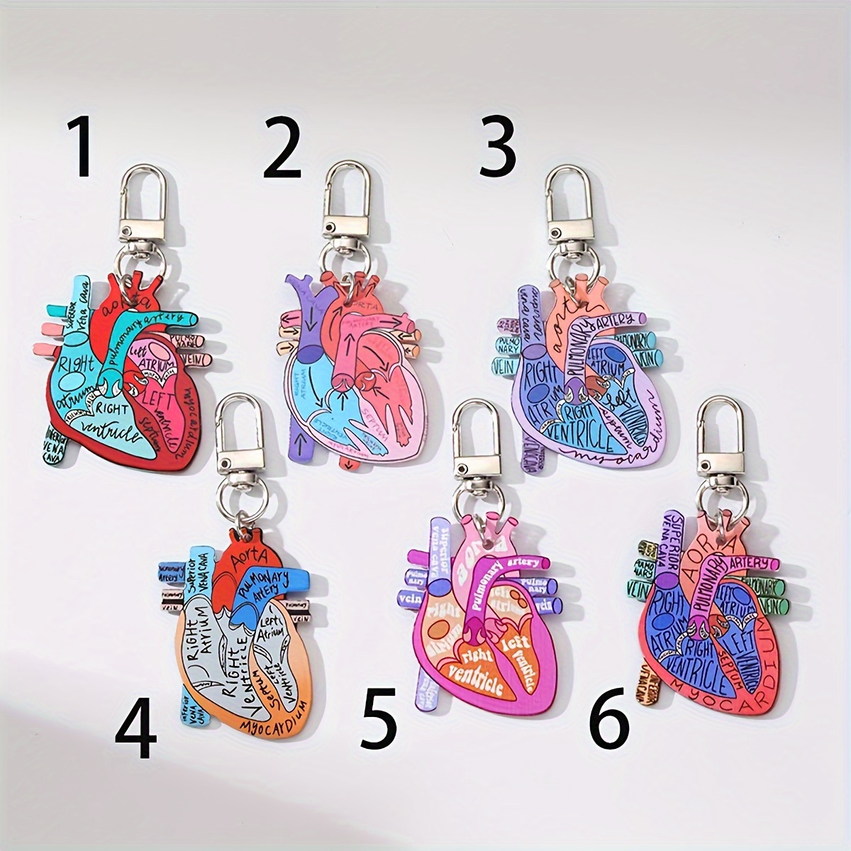 

1pcs Nurse Anatomical Keychain, Keyring, , Metal, Bag Pendant