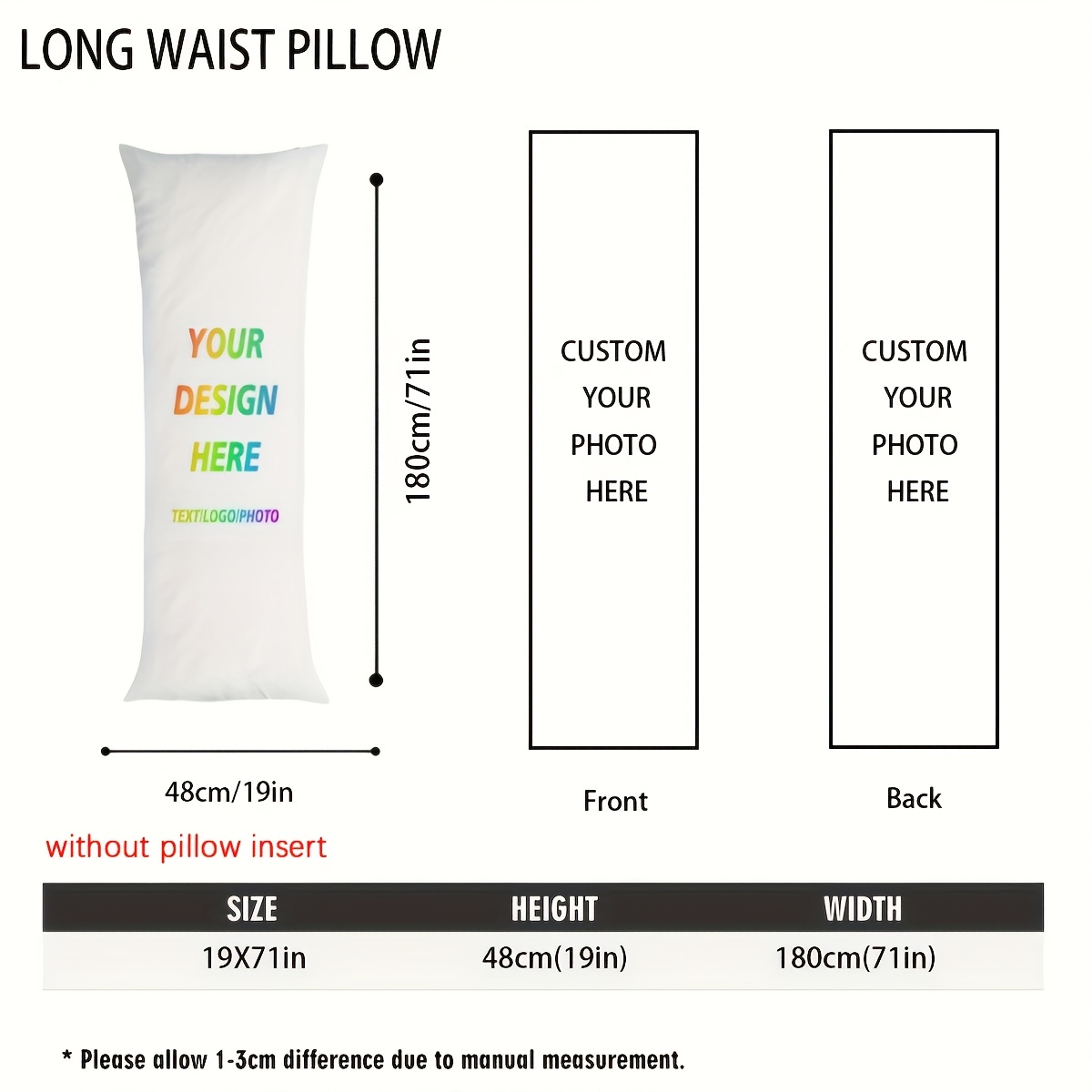 TEMU Custom 1pc Photo And Text Pillowcase, Personalized Photo, Soft Plush, Single-sided Print, Made Of Polyester Fiber, , Suitable For Home Decor,