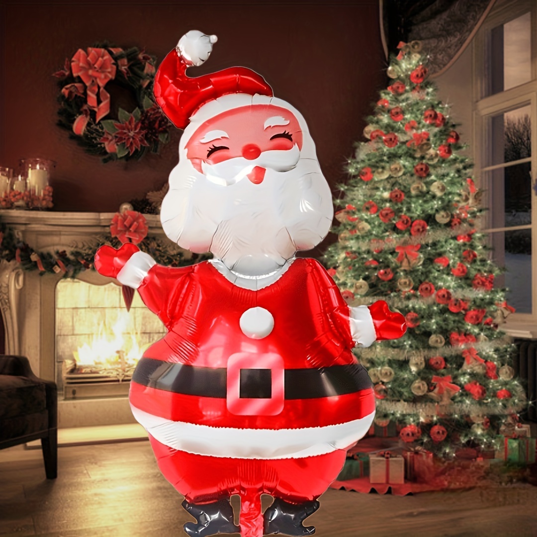 

Large 47" Inflatable Santa - Aluminum Film, Reusable For Christmas & 's Decorations, For