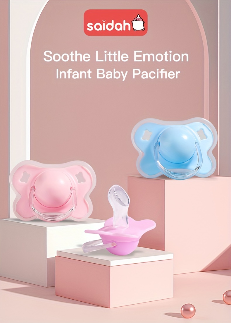 1pc   baby pacifier 1pc   soothe little emotion silicone pacifier   shape day   for infants 0 3 years details 0