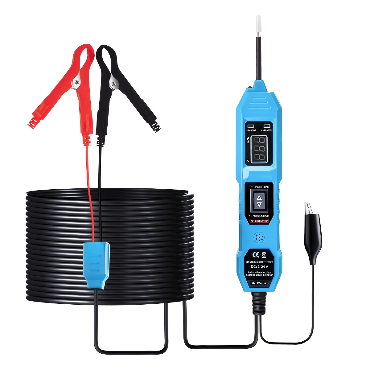 TEMU Voltage Display Car Circuit Tester Suitable For Voltage Detection Of Trucks And 3.5-36v Vehicles With Positive Pole And 12v Output, Lighting Lamp, Fuse And Car Detection Tool