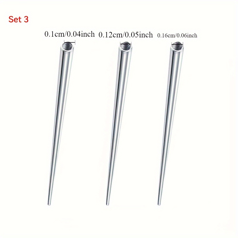 3/4/10pcs Surgical Steel 14/16/18g External Thread/internal Thread/ Insertion Pin Taper For Thread/ Jewelry Nostril Piercing Taper Push In/screw Body Piercings Tool