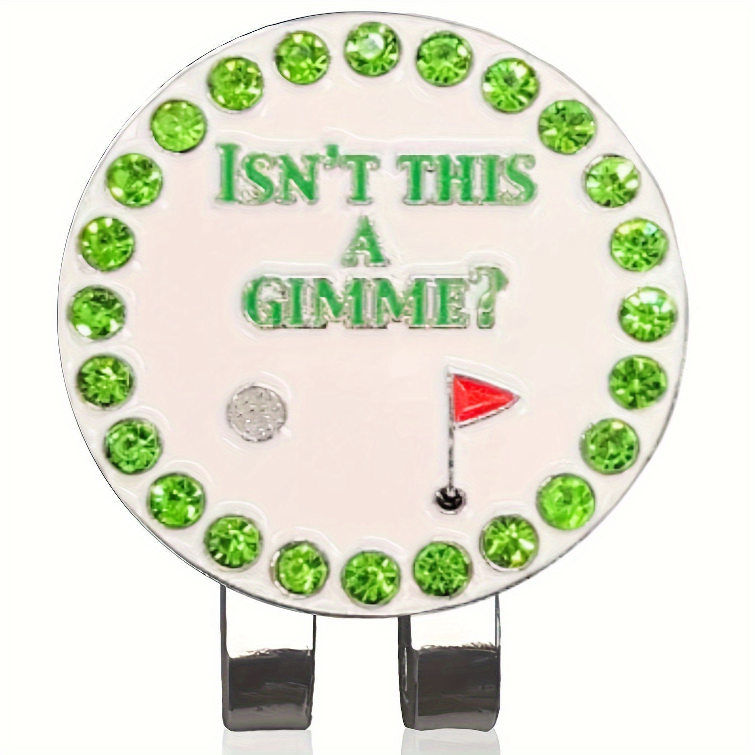 

1pc Unisex Gimme Golf Ball Marker With A Magnetic Hat Clip | Fun Golf Accessories