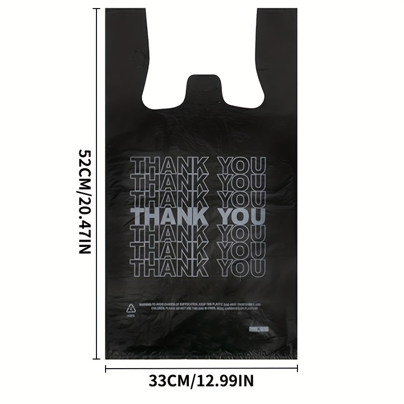 TEMU Plastic Bags Gift Bags Supermarket Shopping Bags Merchandise Bags Portable Vest Tote Bags Thank You Bags Grocery Bags Are Restaurants, Retail