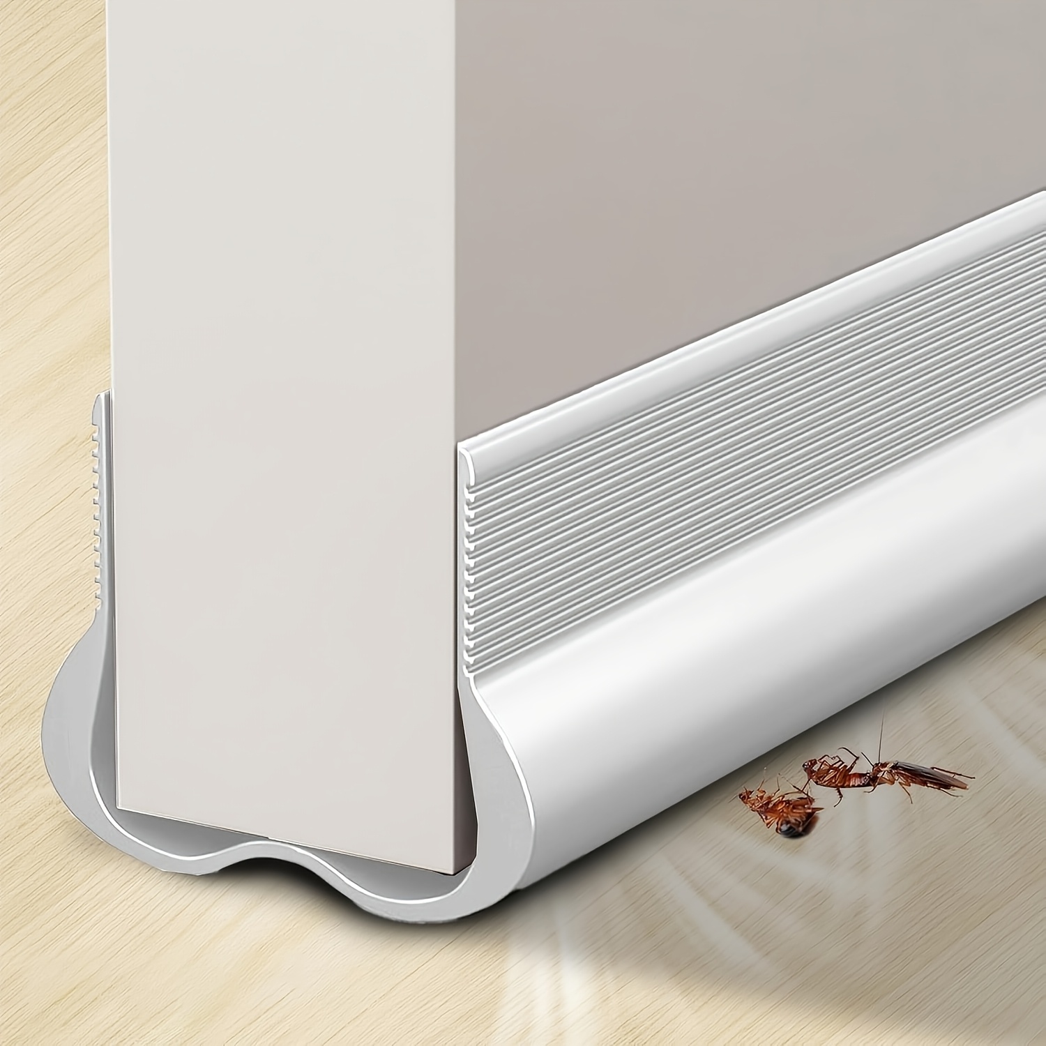 TEMU Under Door Draft Stopper - Strong Adhesive Seal Blocker, Soundproof Sweep, Weather Stripping, Noise For Bottom Of Doors