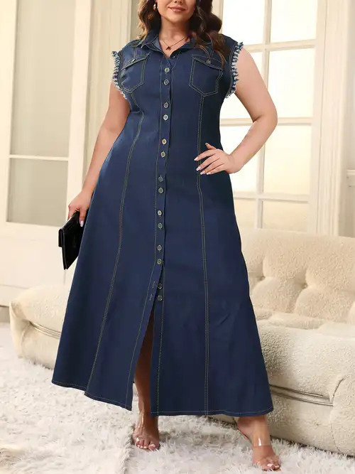 plus size denim bodycon dress Amazon.com: Sexyshine Women's Sleeveless Full Zipper Bodycon Denim Dress Lapel V Neck Plus Size Tank Top Jeans Mini Dresses(24392ZQ,XL) Dark Blue : Clothing, Shoes & Jewelry