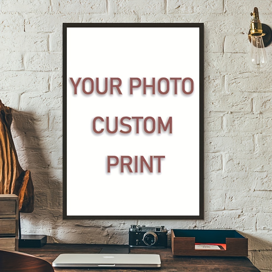 

1pc Customizable Framed Canvas Poster, Personalized Portrait Poster, Custom Your Photo, Share Your Favorite Memories & Most Cherished Moments, Perfect Gift For Friends & Family, Wall Art, Home Decor