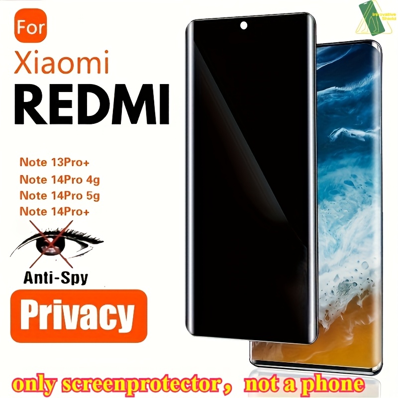 1 kos zaščitne folije za zasebnost za Xiaomi Redmi Note 14 Pro 4G/5G/Note 14 Pro/Mi Civi, namensko 3D ukrivljeno kaljeno steklo s popolno